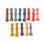 HANDPIPE COLOR ROUND RASTA FLATING ONE HITTER