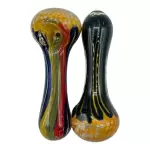 NBC - GLASS PIPE - HAND PIPE - 1CT - 4.5" - ASSORTED