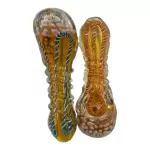 NBC - GLASS PIPE - HAND PIPE - 1CT - 4" - ASSORTED