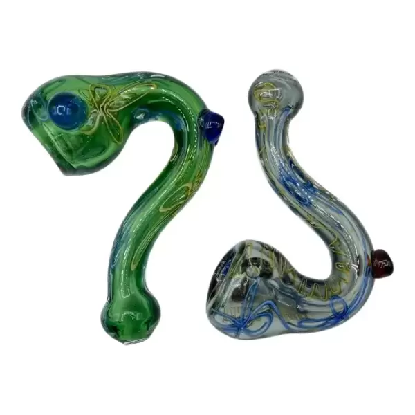 NBC - GLASS PIPE - HAND PIPE - 1CT - 5" - ASSORTED