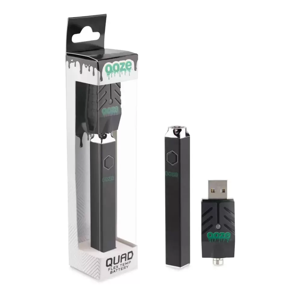 Ooze Quad Flex Temp Battery 500mAh Display 48ct