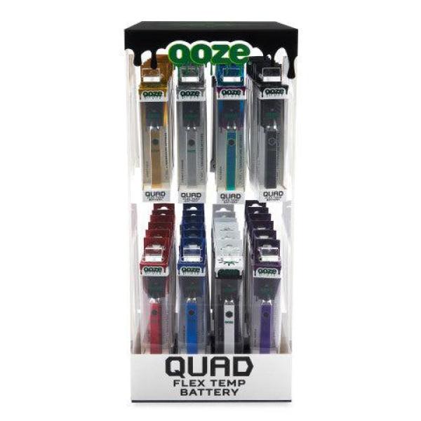 Ooze Quad Flex Temp Battery 500mAh Display 48ct